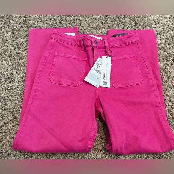 Zara Fuchsia Sailor Cropped Jean - Picture 3 of 8